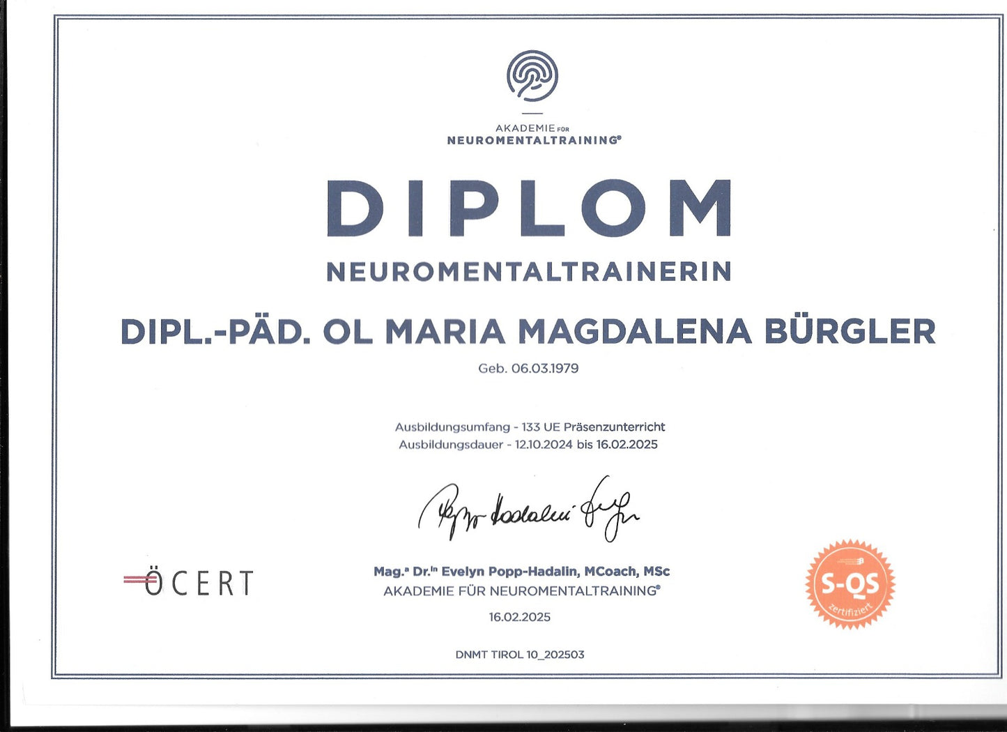 Neuro-Mental-Training EPT-Technik (Emotional Power Tapping) mit Marlene