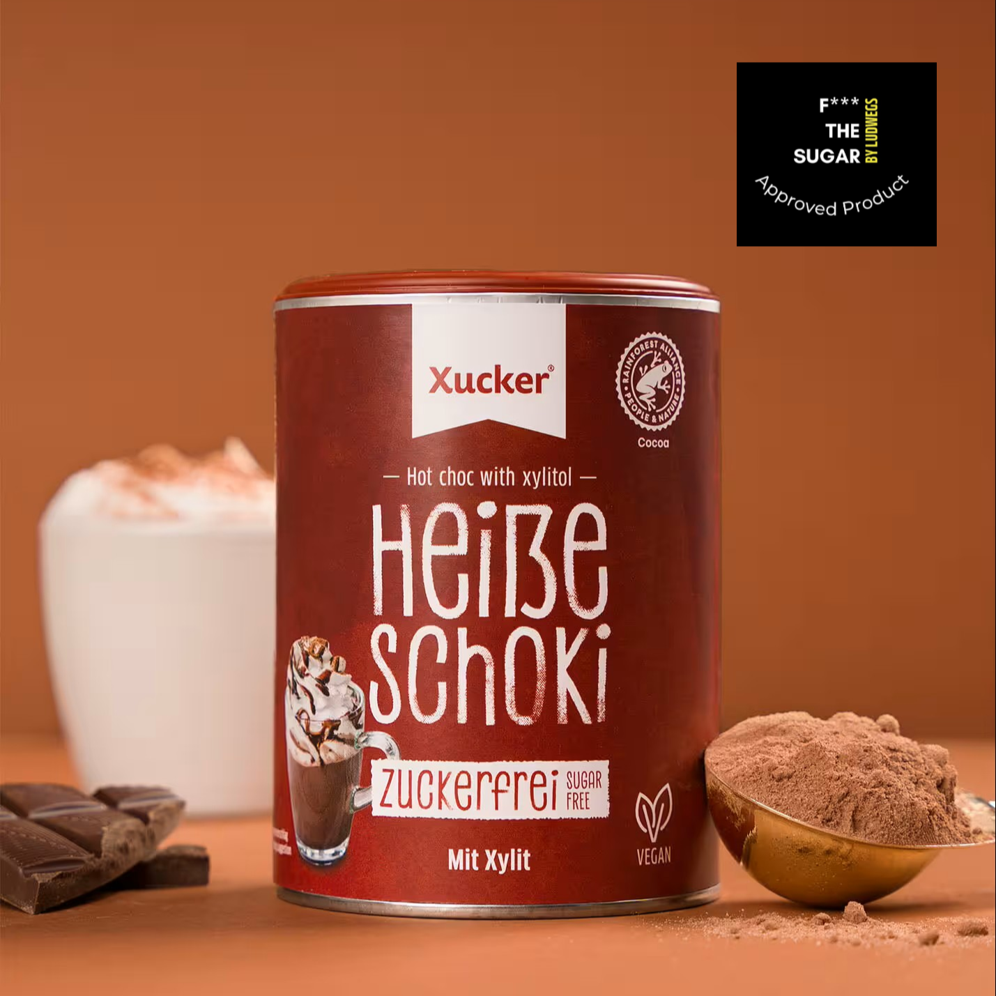 Heiße Schoki klein (zuckerfreies Kakao-Getränkepulver mit Xylit)